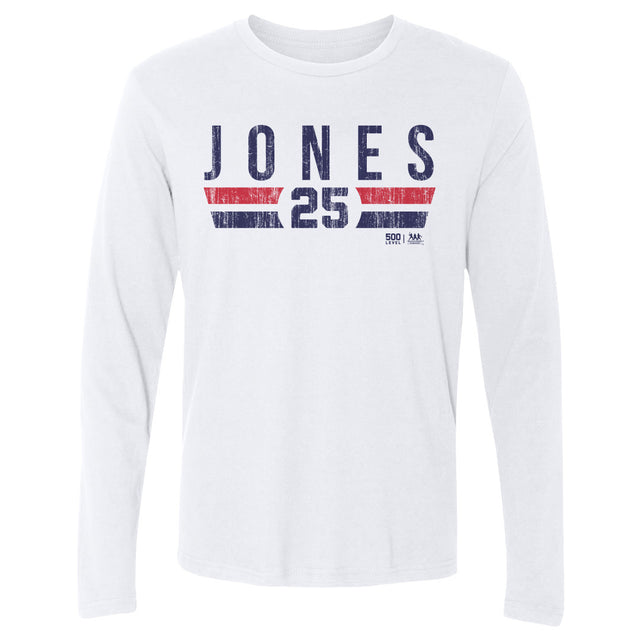 Andruw Jones Men's Long Sleeve T-Shirt | 500 LEVEL