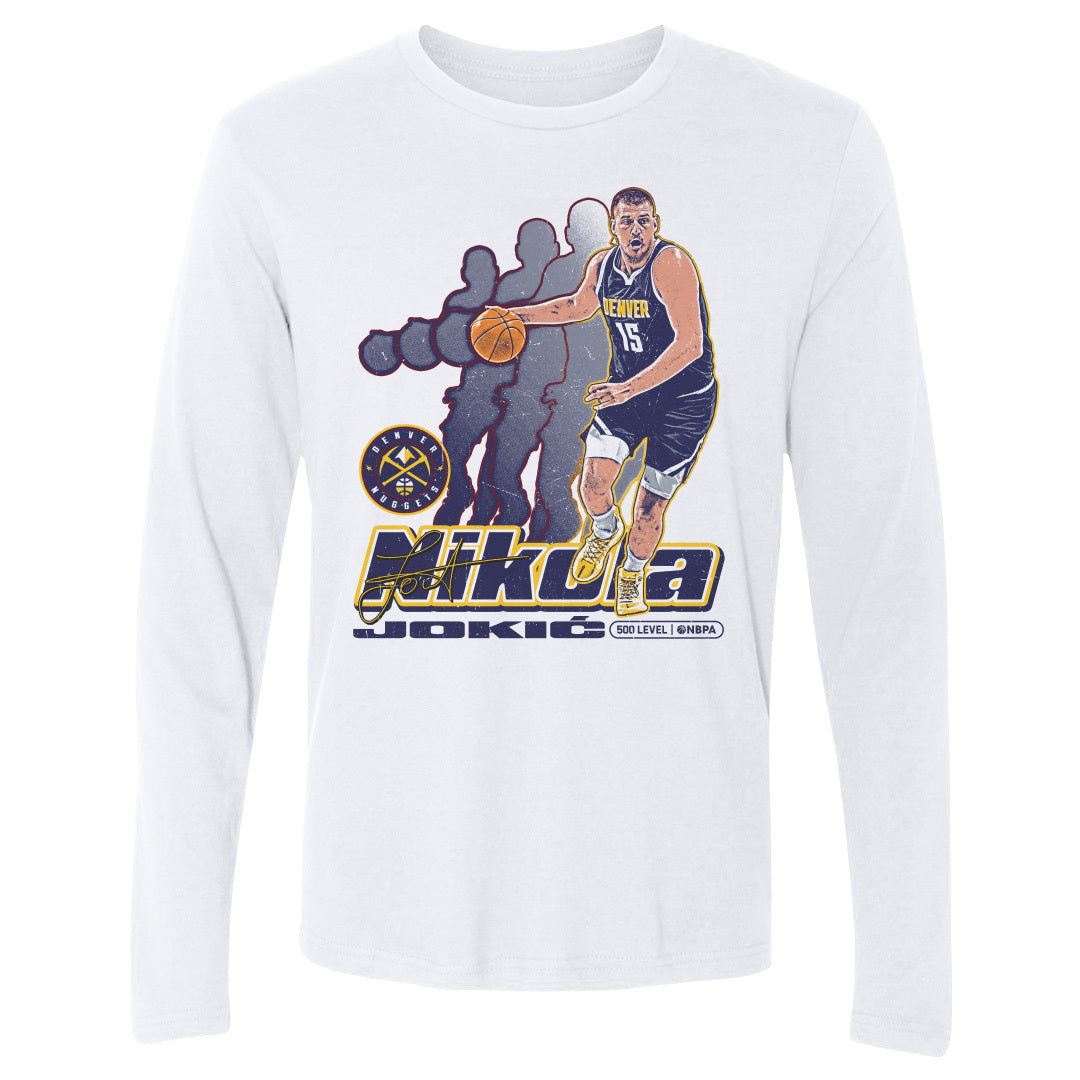 Nikola Jokic Men's Long Sleeve T-Shirt | 500 LEVEL