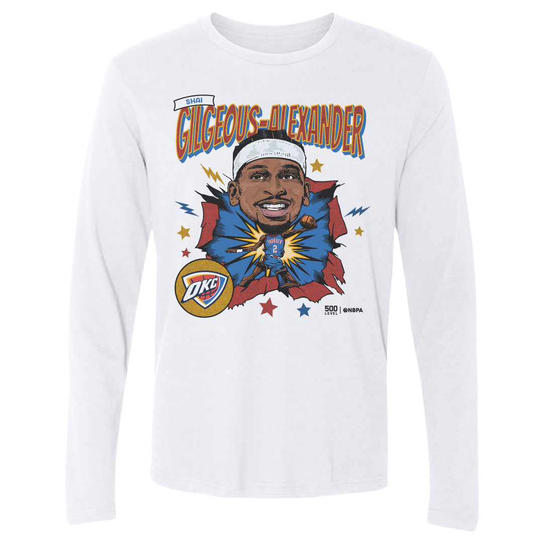 Shai Gilgeous-Alexander Men's Long Sleeve T-Shirt | 500 LEVEL