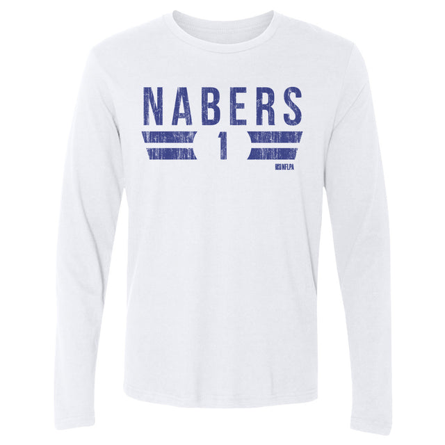 Malik Nabers Men's Long Sleeve T-Shirt | 500 LEVEL