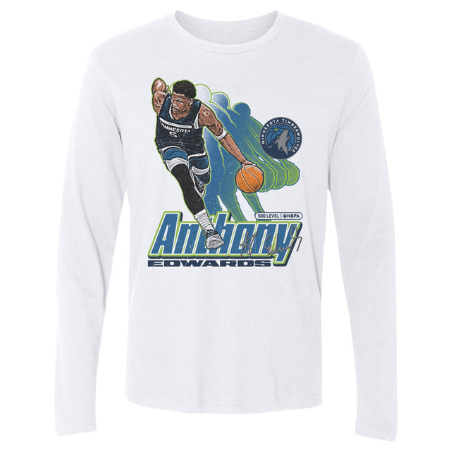 Anthony Edwards Men's Long Sleeve T-Shirt | 500 LEVEL
