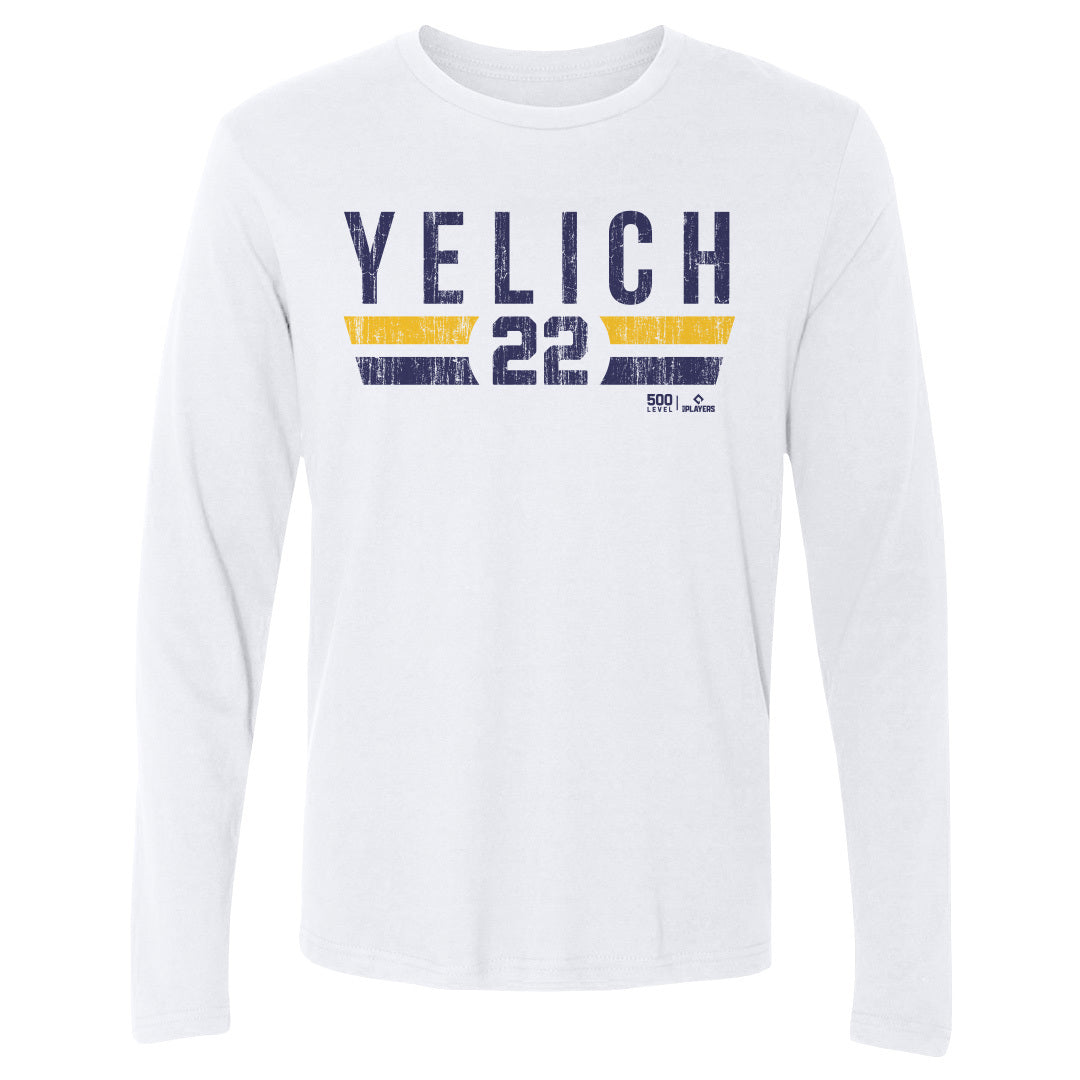 Christian Yelich Men's Long Sleeve T-Shirt | 500 LEVEL
