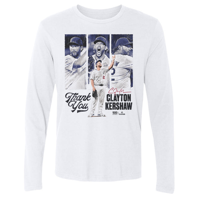 Clayton Kershaw Men's Long Sleeve T-Shirt | 500 LEVEL