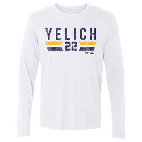 Christian Yelich Men's Long Sleeve T-Shirt | 500 LEVEL