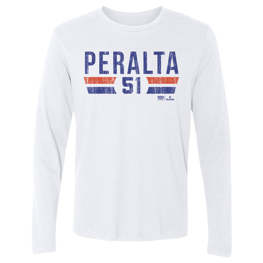 Freddy Peralta Men's Long Sleeve T-Shirt | 500 LEVEL