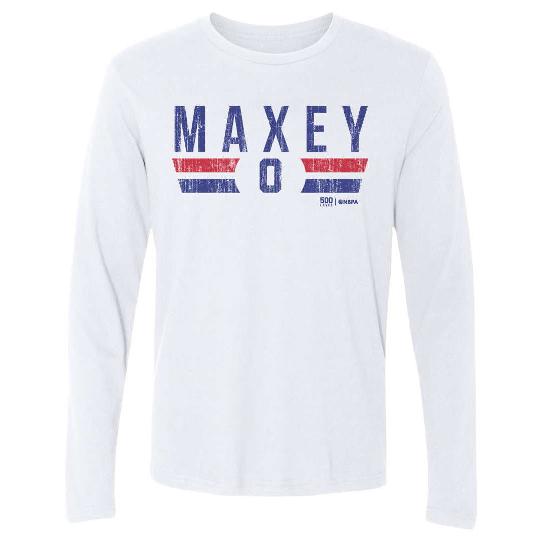 Tyrese Maxey Men's Long Sleeve T-Shirt | 500 LEVEL
