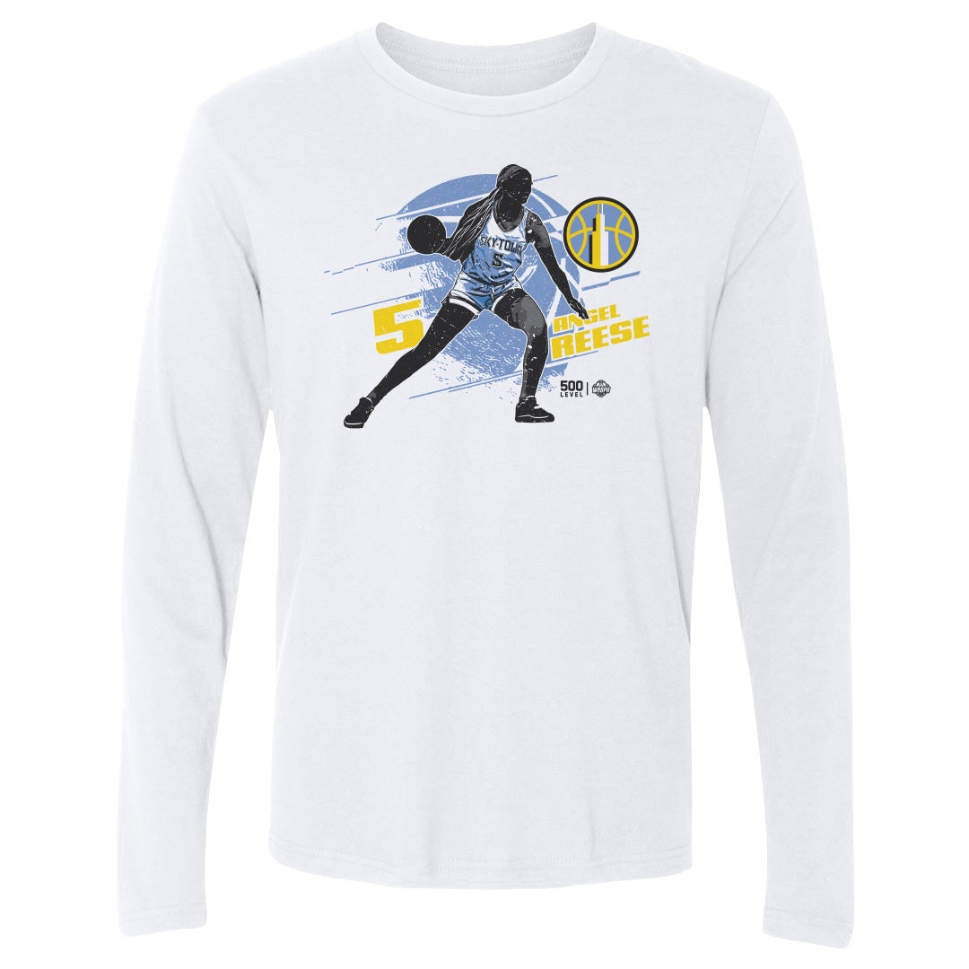 Angel Reese Men's Long Sleeve T-Shirt | 500 LEVEL