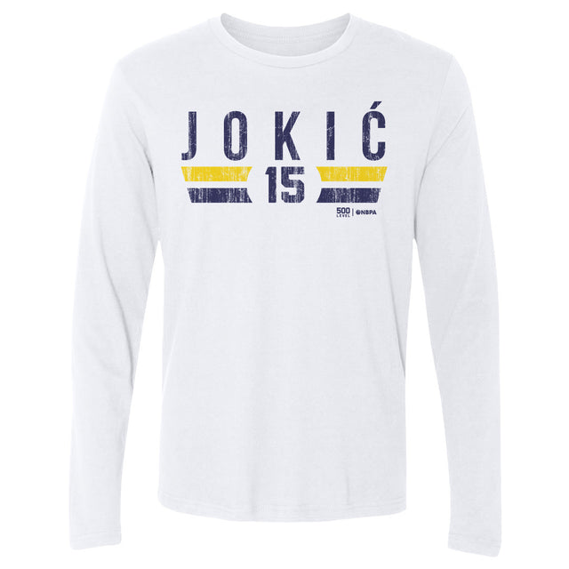 Nikola Jokic Men's Long Sleeve T-Shirt | 500 LEVEL