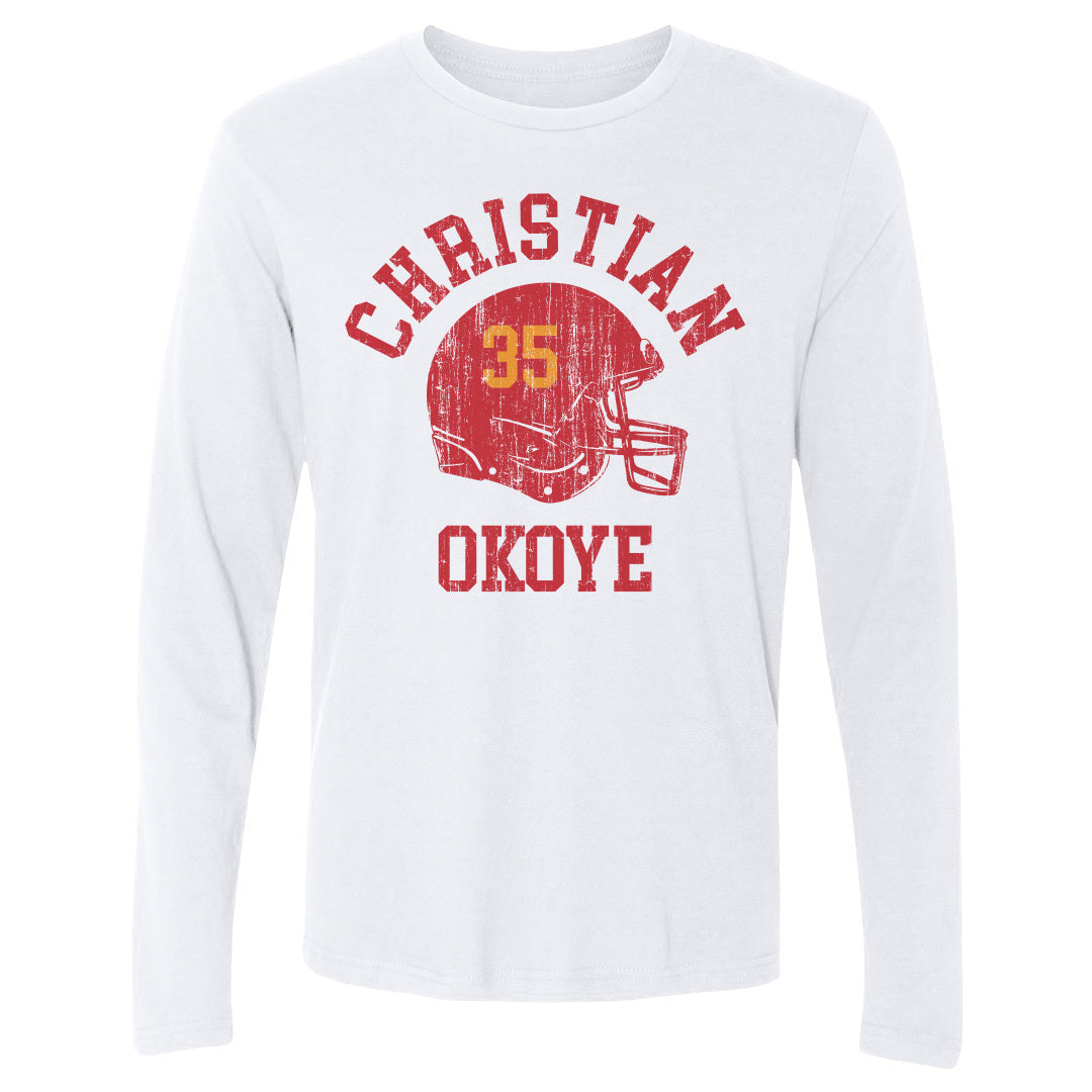 Christian Okoye Men's Long Sleeve T-Shirt | 500 LEVEL