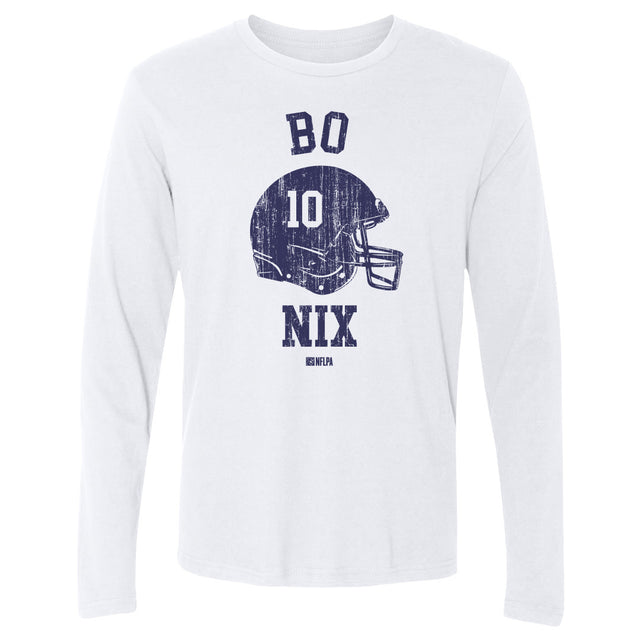 Bo Nix Men's Long Sleeve T-Shirt | 500 LEVEL
