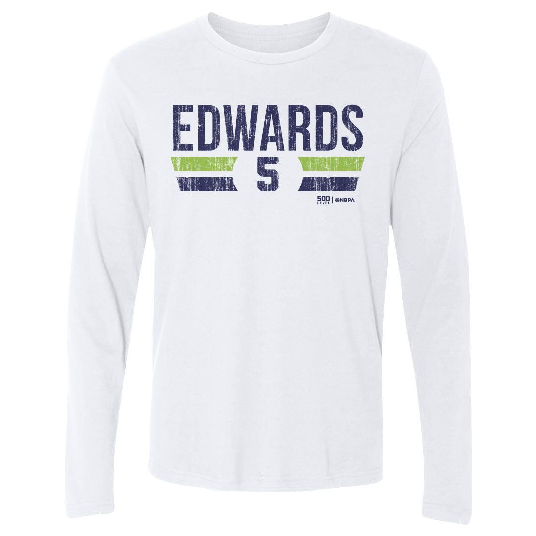 Anthony Edwards Men's Long Sleeve T-Shirt | 500 LEVEL