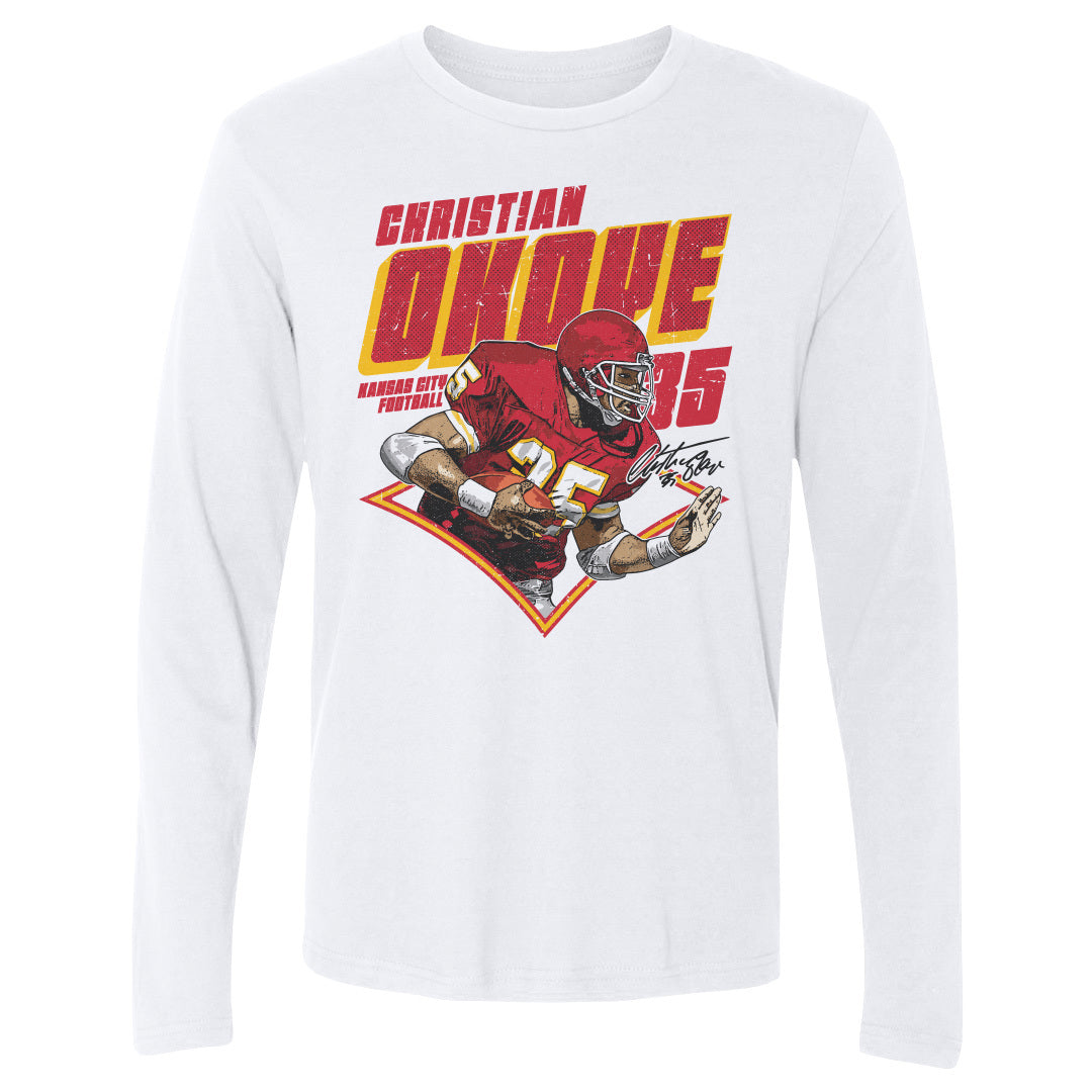 Christian Okoye Men's Long Sleeve T-Shirt | 500 LEVEL