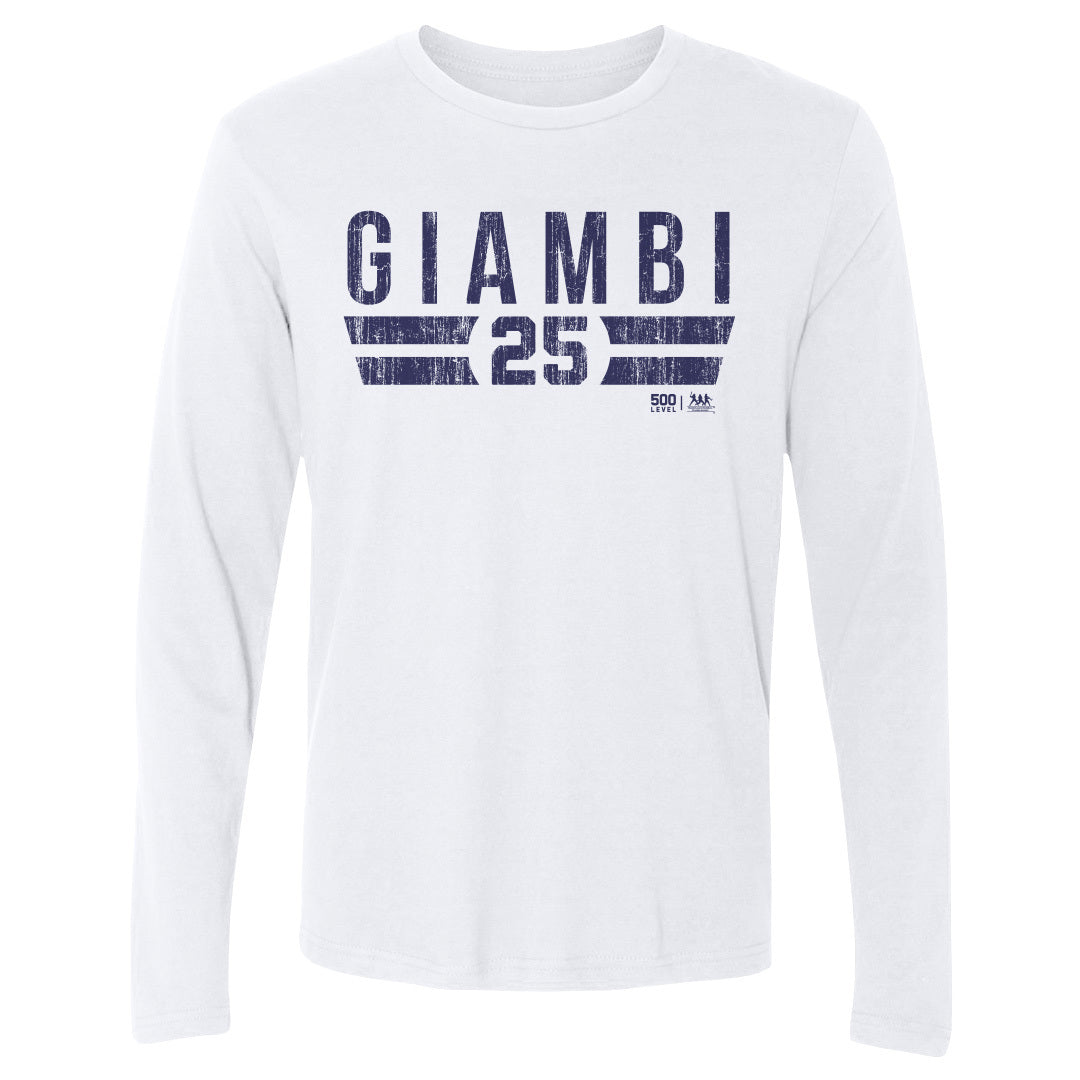 Jason Giambi Men's Long Sleeve T-Shirt | 500 LEVEL