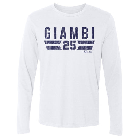 Jason Giambi Men's Long Sleeve T-Shirt | 500 LEVEL