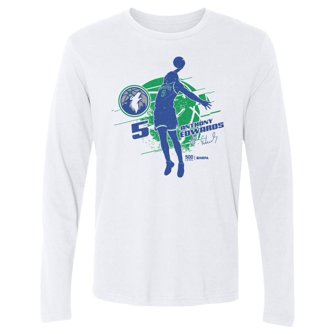 Anthony Edwards Men's Long Sleeve T-Shirt | 500 LEVEL