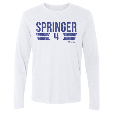 George Springer Men's Long Sleeve T-Shirt | 500 LEVEL