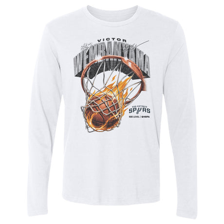 Victor Wembanyama Men's Long Sleeve T-Shirt | 500 LEVEL
