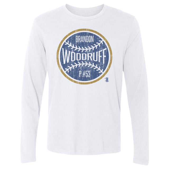 Brandon Woodruff Men's Long Sleeve T-Shirt | 500 LEVEL
