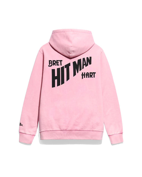 Bret Hart Pink French Terry Hoodie