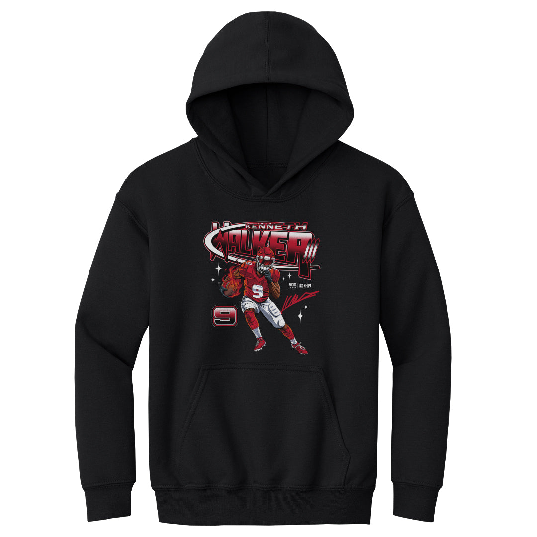 Kenneth Walker III Kids Youth Hoodie | 500 LEVEL