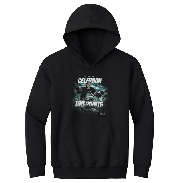 Macklin Celebrini Kids Youth Hoodie | 500 LEVEL