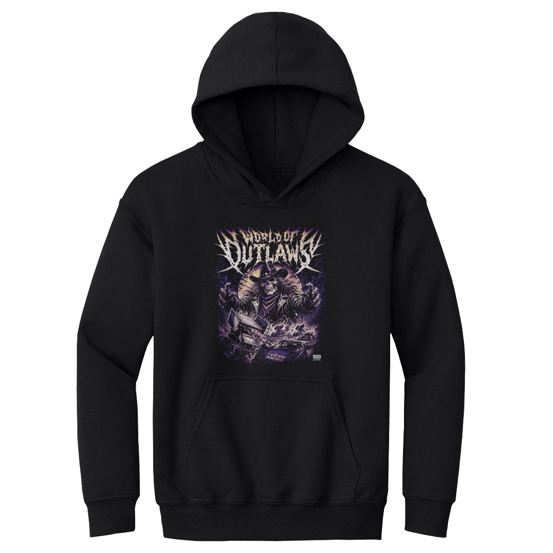 World Of Outlaws Kids Youth Hoodie | 500 LEVEL
