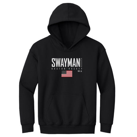 Jeremy Swayman Kids Youth Hoodie | 500 LEVEL