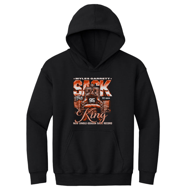 Myles Garrett Kids Youth Hoodie | 500 LEVEL