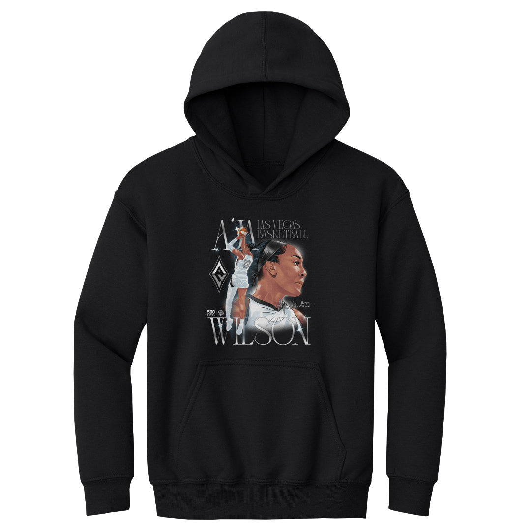 A'ja Wilson Youth Hoodie Las Vegas WNBA WNBPA Image Kids