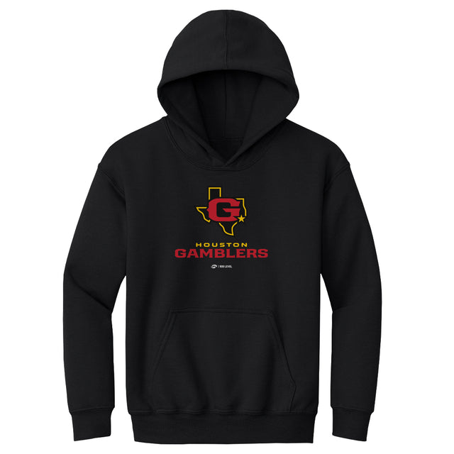 Houston Gamblers Kids Youth Hoodie | 500 LEVEL