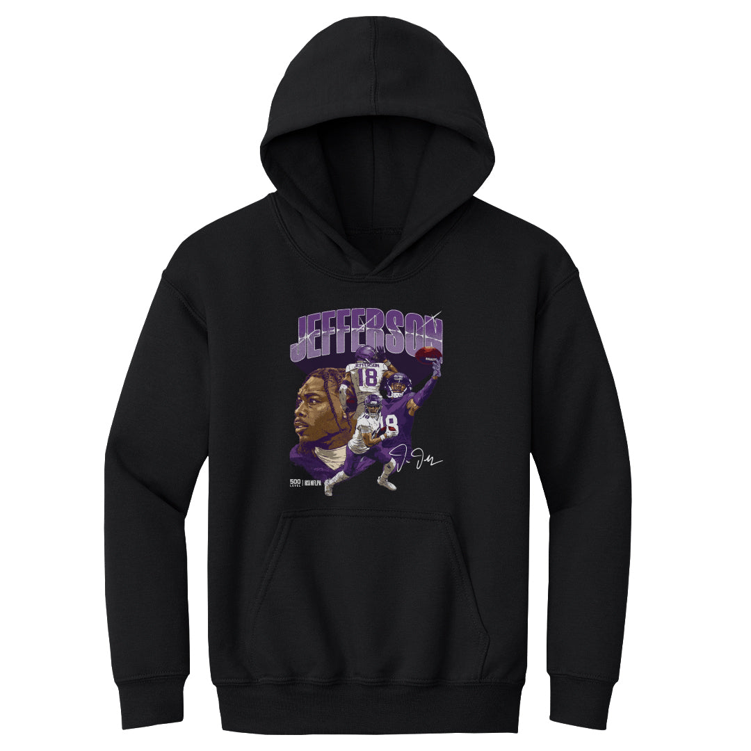 Justin Jefferson Kids Youth Hoodie | 500 LEVEL