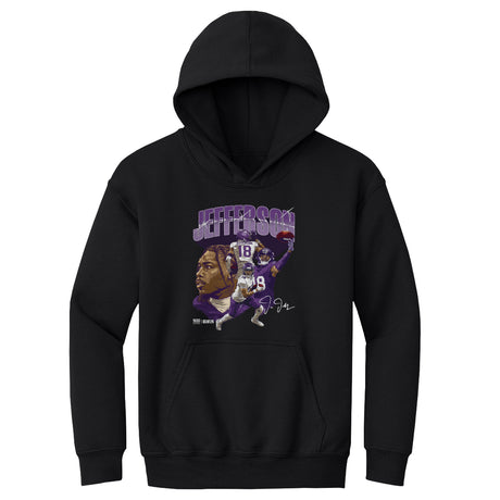 Justin Jefferson Kids Youth Hoodie | 500 LEVEL