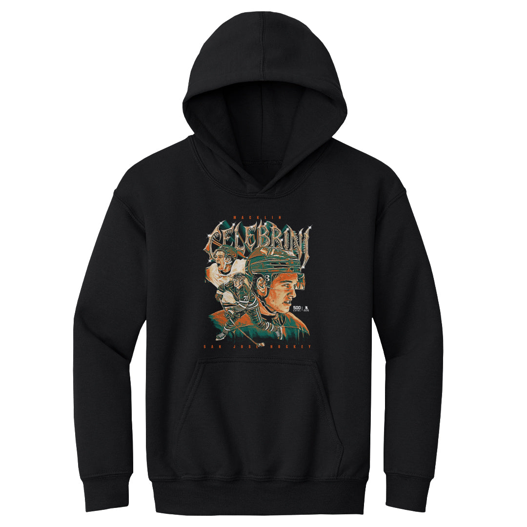 Macklin Celebrini Kids Youth Hoodie | 500 LEVEL