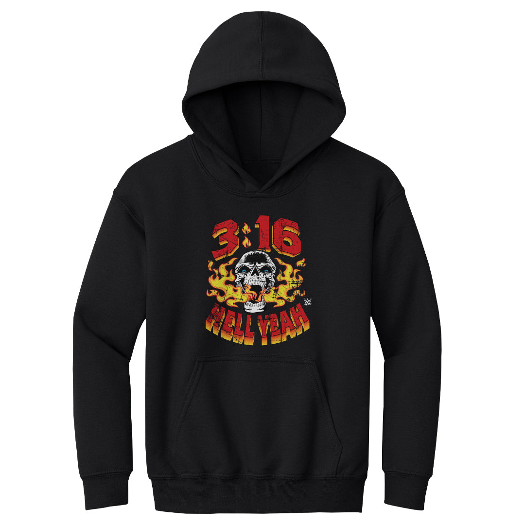 Stone Cold Steve Austin Hell Yeah Kids Youth Hoodie – 500 LEVEL