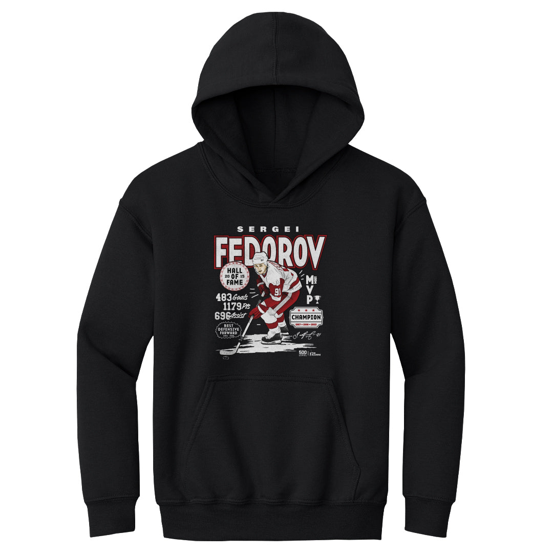 Sergei Fedorov Kids Youth Hoodie | 500 LEVEL
