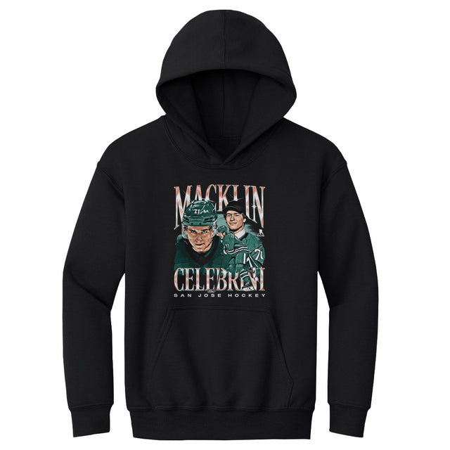 Macklin Celebrini Kids Youth Hoodie | 500 LEVEL