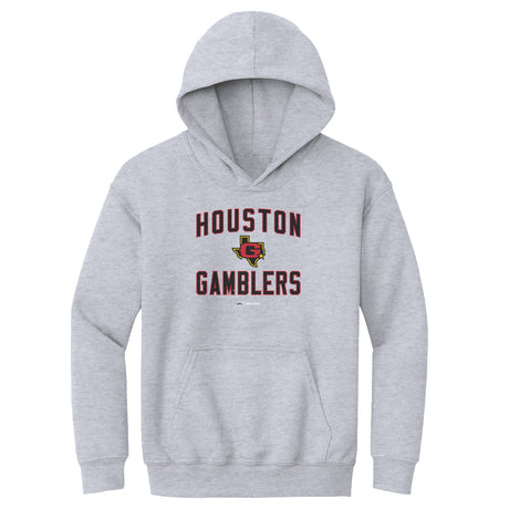 Houston Gamblers Kids Youth Hoodie | 500 LEVEL