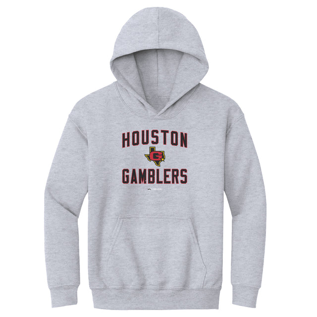 Houston Gamblers Kids Youth Hoodie | 500 LEVEL