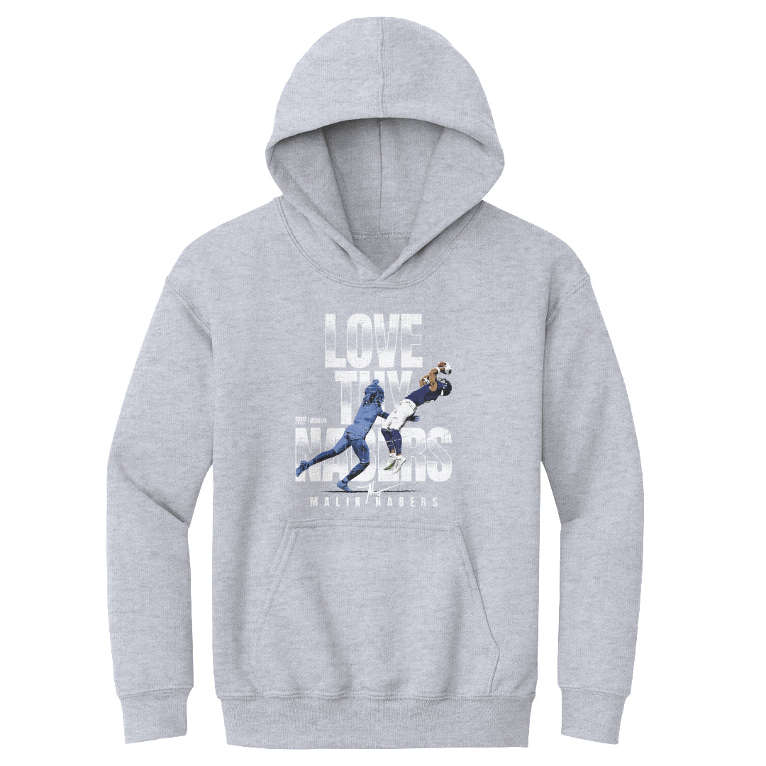 Malik Nabers Kids Youth Hoodie | 500 LEVEL