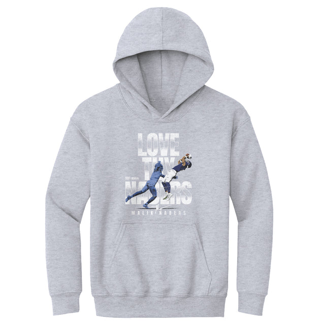 Malik Nabers Kids Youth Hoodie | 500 LEVEL