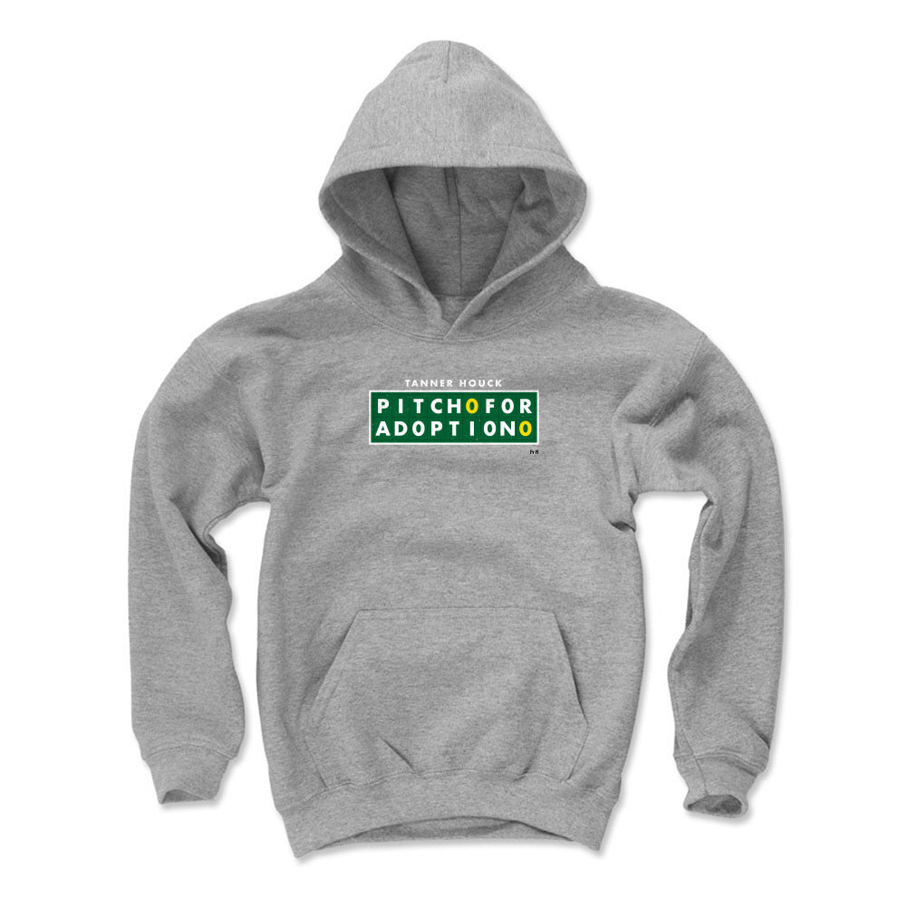 Pitch For Adoption Kids Youth Hoodie | 500 LEVEL