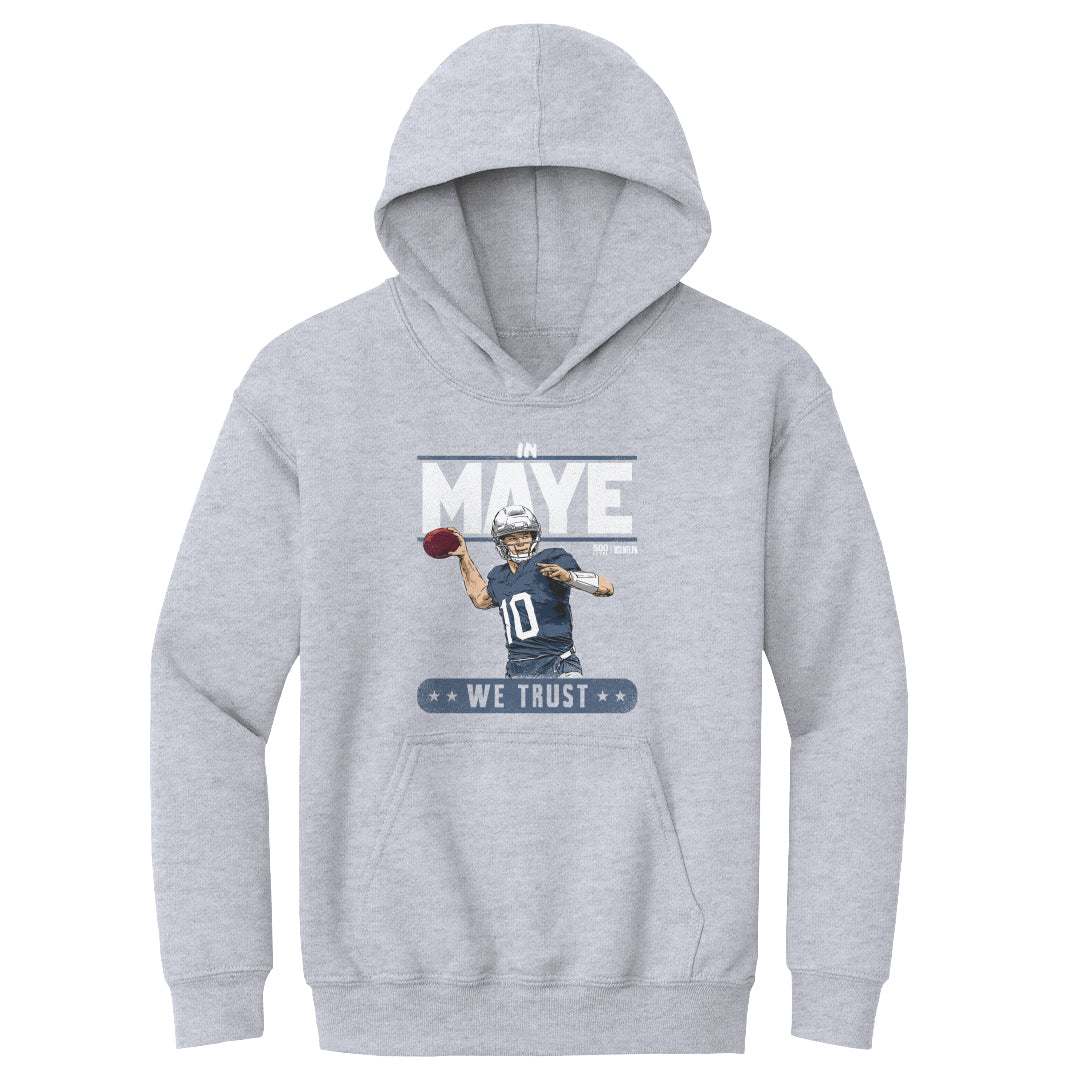Drake Maye Kids Youth Hoodie | 500 LEVEL