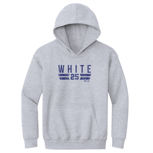Devon White Kids Youth Hoodie | 500 LEVEL