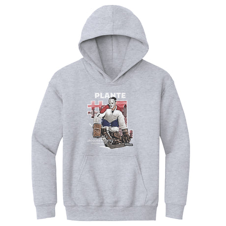 Jacques Plante Kids Youth Hoodie | 500 LEVEL