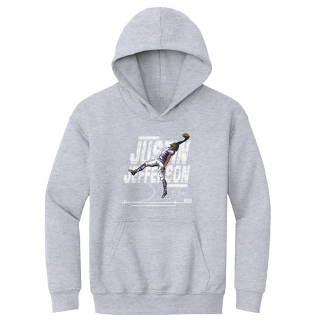 Justin Jefferson Kids Youth Hoodie | 500 LEVEL