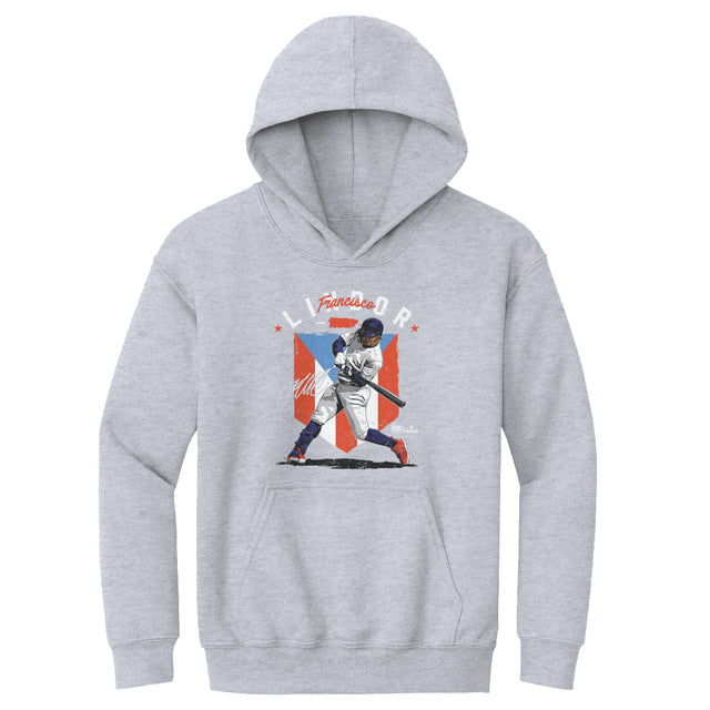 Francisco Lindor Kids Youth Hoodie | 500 LEVEL