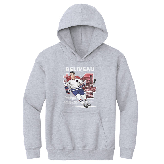 Jean Beliveau Kids Youth Hoodie | 500 LEVEL