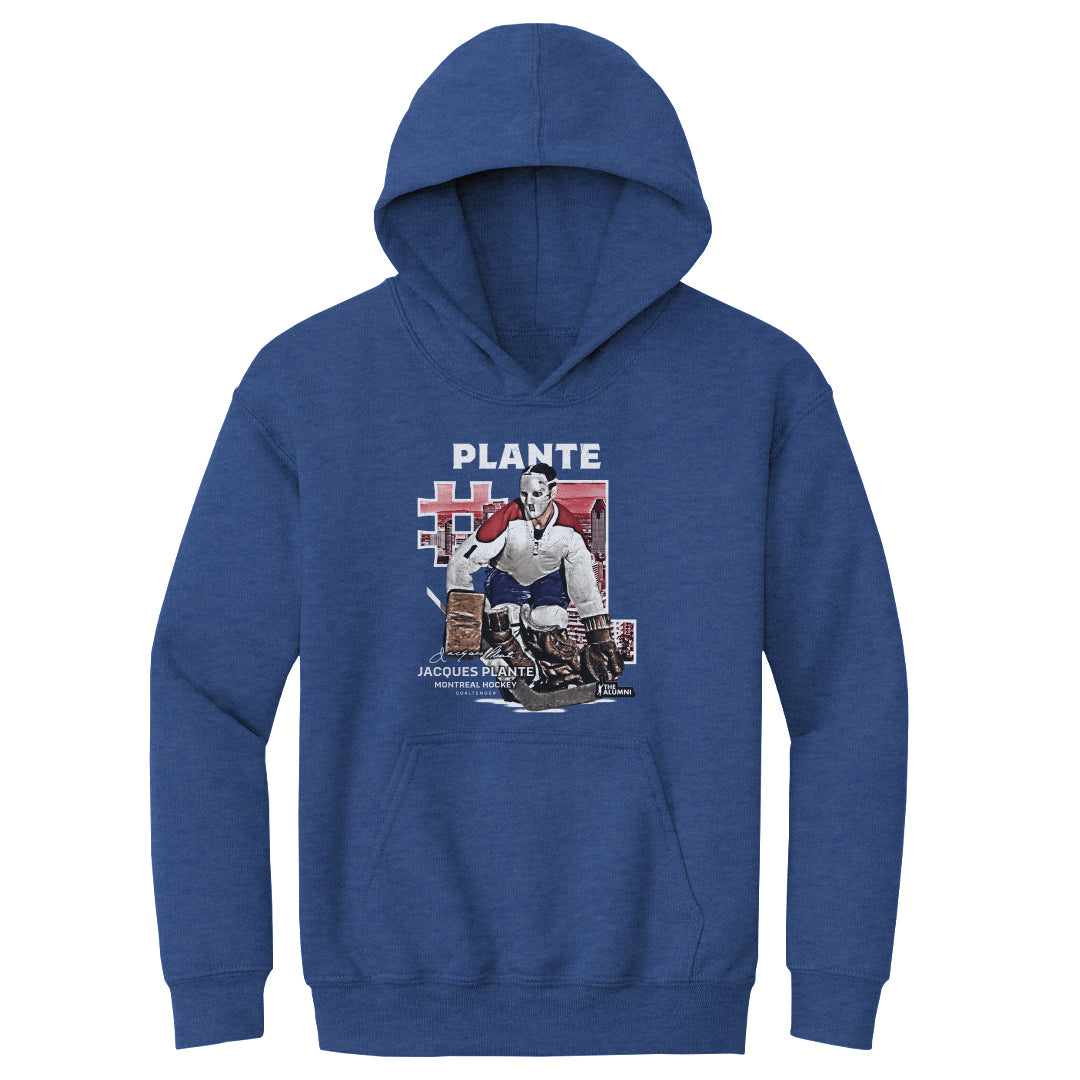 Jacques Plante Kids Youth Hoodie | 500 LEVEL