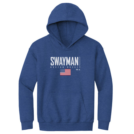 Jeremy Swayman Kids Youth Hoodie | 500 LEVEL