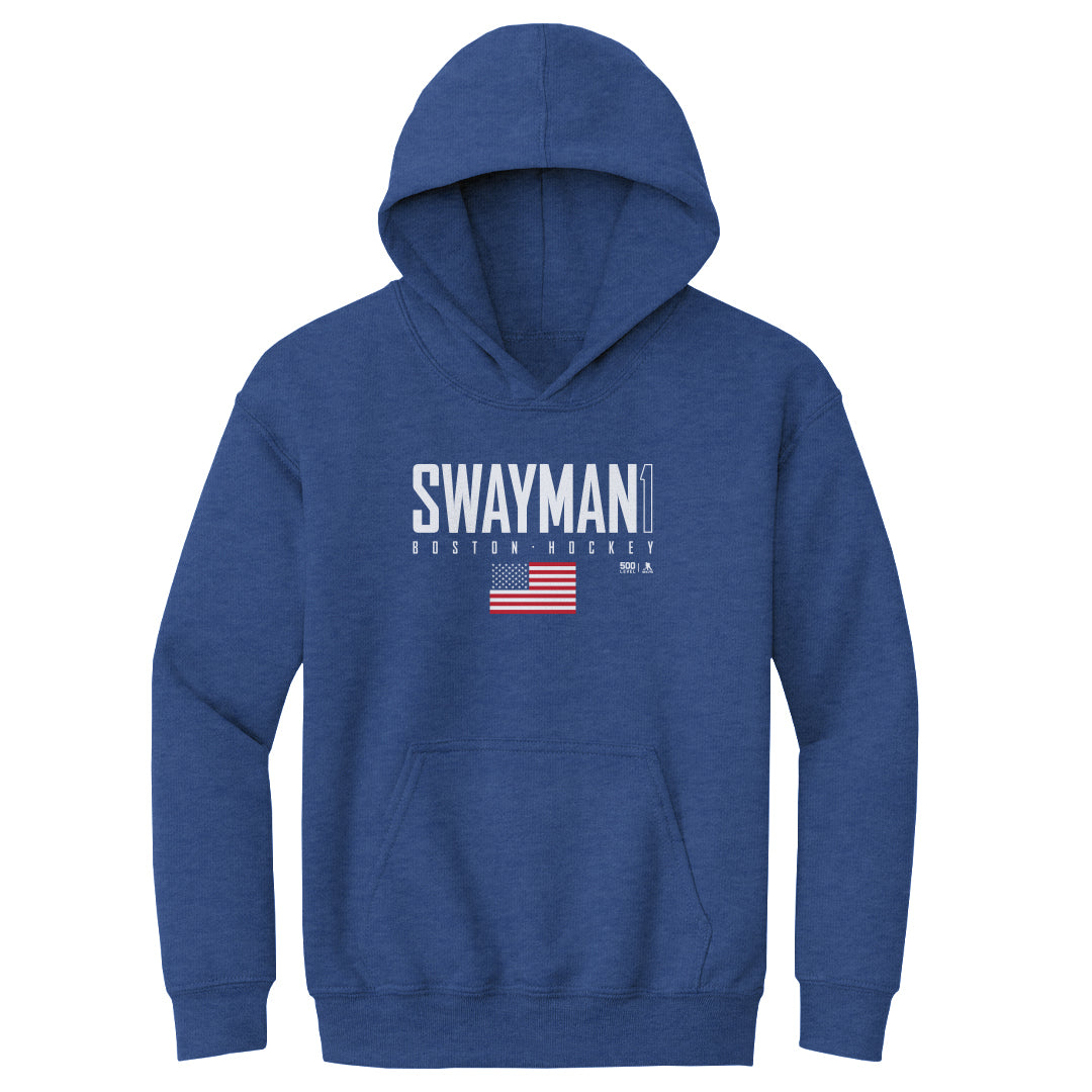 Jeremy Swayman Kids Youth Hoodie | 500 LEVEL